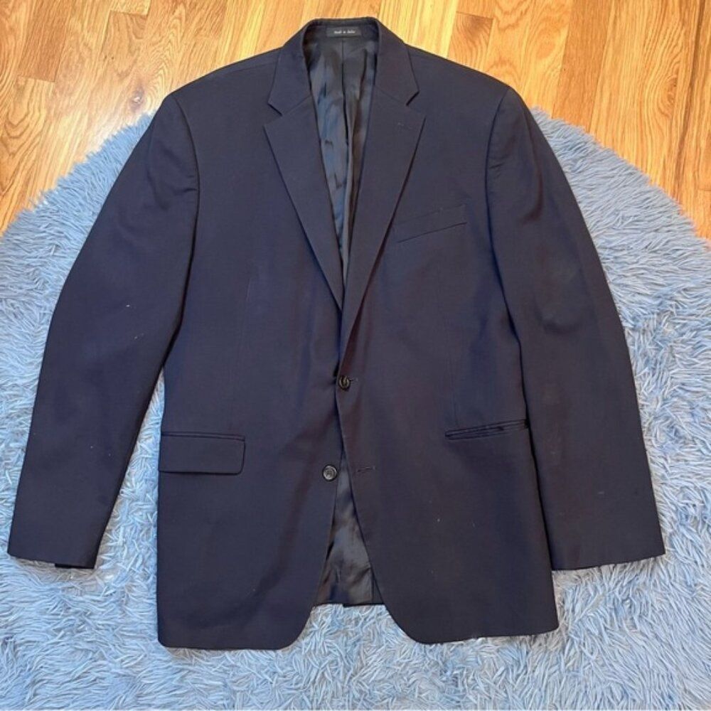 Lauren Ralph Lauren Navy Wool Blazer Size 46 L
